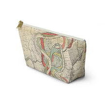 Load image into Gallery viewer, Ancient Courses Mississippi River Meander Accessory Pouch w T-bottom