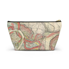 Load image into Gallery viewer, Ancient Courses Mississippi River Meander Accessory Pouch w T-bottom