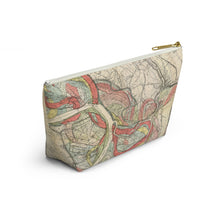Load image into Gallery viewer, Ancient Courses Mississippi River Meander Accessory Pouch w T-bottom