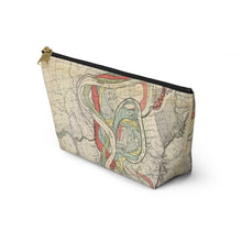 Load image into Gallery viewer, Ancient Courses Mississippi River Meander Accessory Pouch w T-bottom
