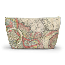 Load image into Gallery viewer, Ancient Courses Mississippi River Meander Accessory Pouch w T-bottom