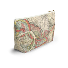Load image into Gallery viewer, Ancient Courses Mississippi River Meander Accessory Pouch w T-bottom