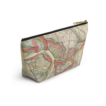 Load image into Gallery viewer, Ancient Courses Mississippi River Meander Accessory Pouch w T-bottom