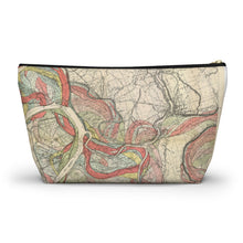 Load image into Gallery viewer, Ancient Courses Mississippi River Meander Accessory Pouch w T-bottom
