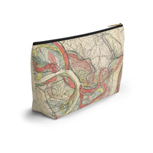 Load image into Gallery viewer, Ancient Courses Mississippi River Meander Accessory Pouch w T-bottom