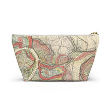 Load image into Gallery viewer, Ancient Courses Mississippi River Meander Accessory Pouch w T-bottom