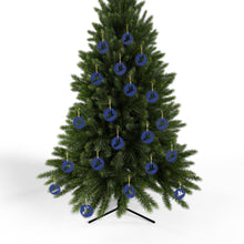 Load image into Gallery viewer, Elegant Acrylic CRCL Three Pelican Ornament – Clear with Blue Design

