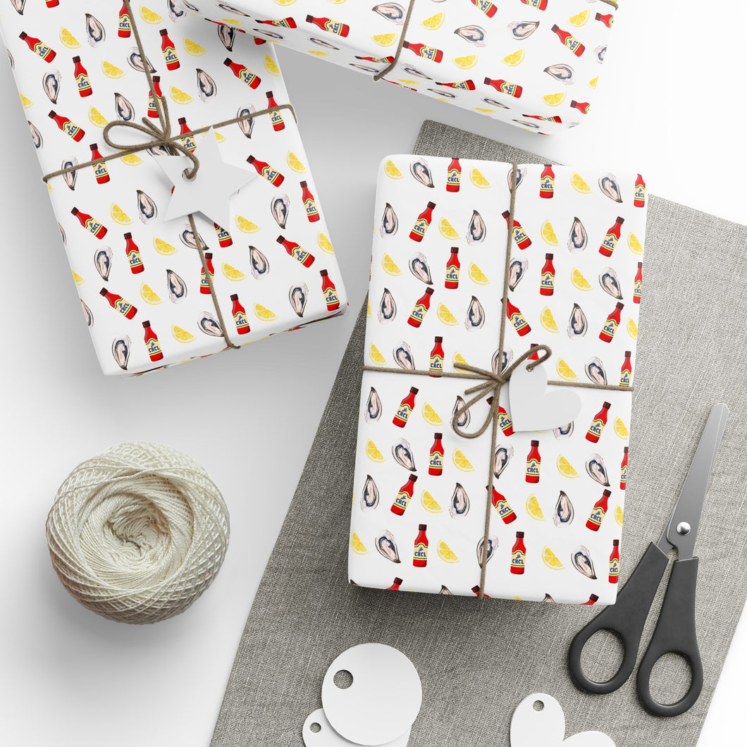 Oyster Enthusiast Wrapping Paper - Show Your Love for Oysters