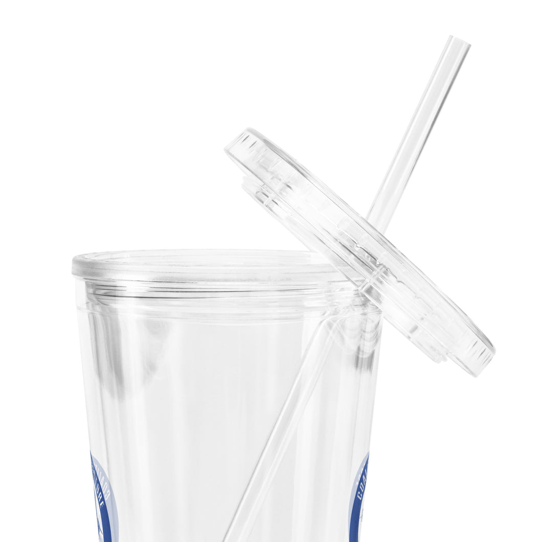 CRCL clear plastic tumbler